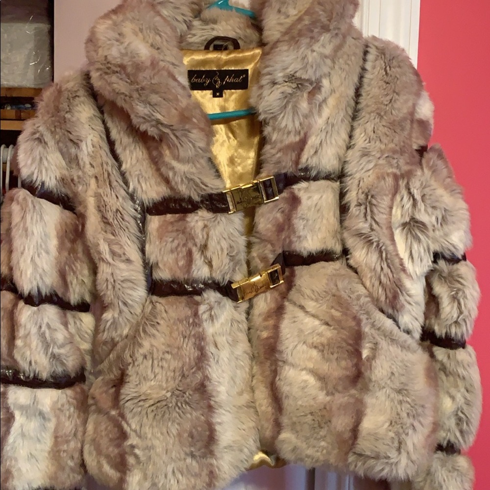 Baby Phat fur coat size M